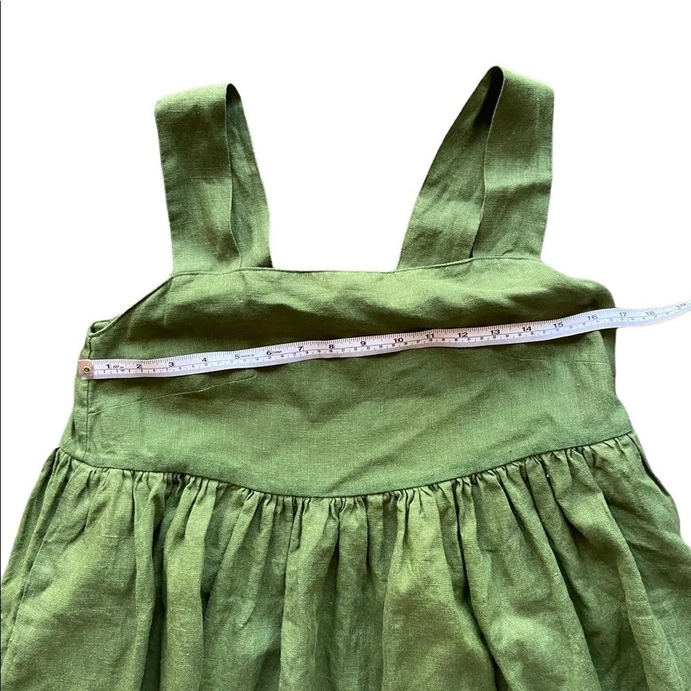 Yuki Buttons Handmade Linen Dress